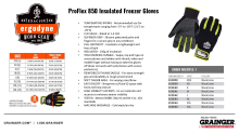 ergodyne Cold Stress/Storage flyer pdf, co-branded with Grainger