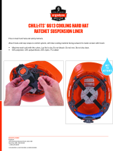 chill its 6613 cooling hard hat ratchet suspension liner user instructions pdf