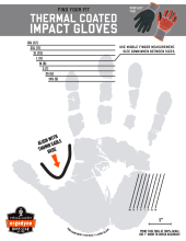 proflex 7521 thermal coated dorsal impact glove size tool pdf