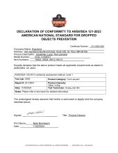 squids 3100 3100ext ansi isea 121 2023 certificate of compliance pdf