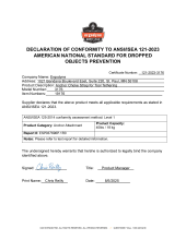 squids 3176 ansi isea 121 2023 certificate of compliance pdf