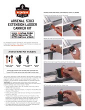arsenal 5303 extension ladder carrier user instructions pdf