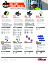 ergodyne Data Center Product Solutions pdf, co-branded with Grainger