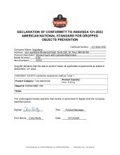 squids 3760 ansi isea 121 2023 certificate of compliance pdf