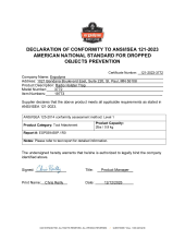 squids 3772 ansi isea 121 2023 certificate of compliance pdf