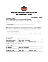 glowear 8284 ansi isea 107 2020 declaration of conformity pdf