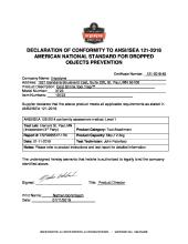 squids ansi isea 121 2018 certificate of compliance 3723 pdf