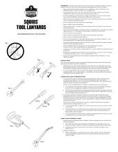 Ergodyne Squids 3100 Single Carabiner Tool Lanyard - 10lbs, Lime, Extended