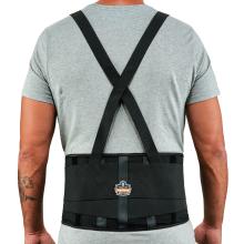 Spandex back support on model