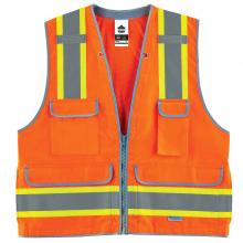 Hi-Vis Surveyors Heavy-Duty, | Work Zipper Ergodyne Vest