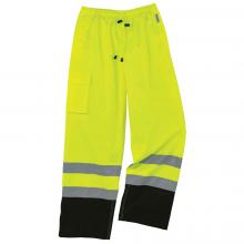 GloWear 8915BK Supplemental Class E Black Bottom Rain Pants image 1