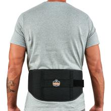 Weightlifting style back support on model