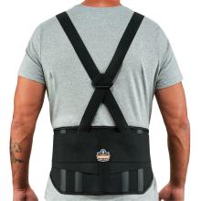 Elastic back support brace on model