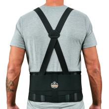 Elastic back support brace on model