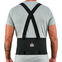 Elastic back support brace on model