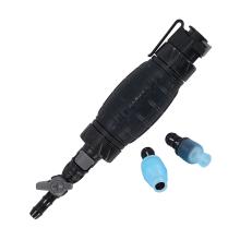 Hand pump attachment with two nozzle tips
