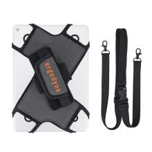 Combo of the tablet holder and detachable shoulder strap separated
