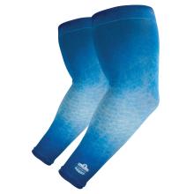 Pair of blue sun protection sleeves