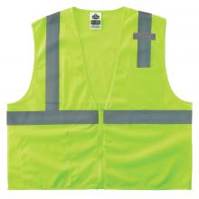 Front of mesh safety vest.