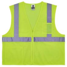 GloWear 8256Z Class 2 Self-Extinguishing Hi-Vis Safety Vest image 1