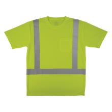 Front of essential hi-vis lime class 2 t-shirt