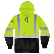 GloWear® 8373 Type R Class 3 Hi-Vis Hooded Sweatshirt Black Front image 1