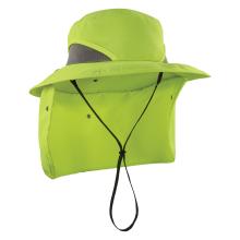 Lime ranger hat with neck shade