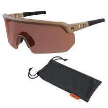 Safety glasses with a microfiber cleaning bag
