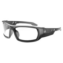 Three quarter view of Odin anti-scratch and enhanced anti-fog safety glasses