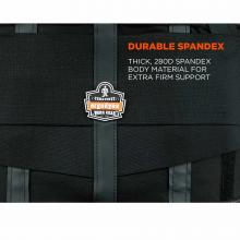 Durable spandex: thick, 280D spandex body material for extra firm support