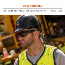 Low-profile: for comfortable no-bulk wear with hard hats