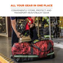 All your gear in one place: conveniently store, protect and transport heavy/bulky gear. 