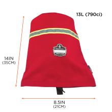 Size chart. 13L (790ci). 8.5in(21cm) x 14in(35cm) 