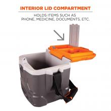interior lid of compartment: holds items such a sphone, medicine, documents, etc. image 5