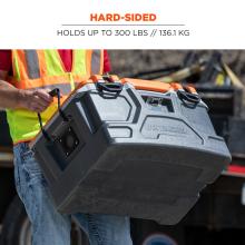 Hard Sided: holds up to 300 lbs or 136.1 kg