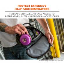 protect expensive half face respirators. For safe storage and easy access to respirators, filter cartridges and accessories. Respirator and accessories not included