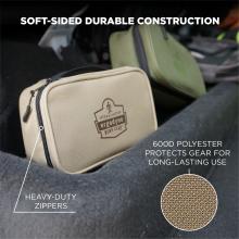 Soft-sided durable construction: heavy-duty zippers. 6000D Polyester protects gear for long-lasting use