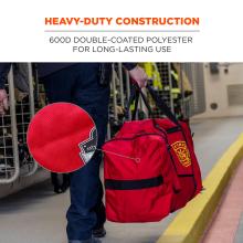 Heavy-duty construction. 600D double-coated polyester for long-lasting use