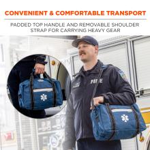 Convenient & comfortable transport: padded top handle and removable shoulder strap for carrying heavy gear