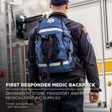 First responder medic backpack: designed to store, transport and protect medical first aid supplies. *First aid supplies not included.