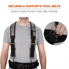 Arsenal 5560 Tool Belt Suspenders - Heavy-Duty + Adjustable Padded