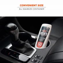 convenient siz: 9oz squeeze container