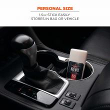 personal size: 1.5oz stick easily stores in bag or vehicle