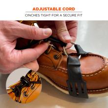 adjustable chord: cinches tight for a secure fit