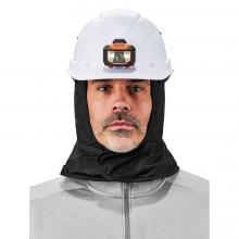 Hard hat liner on person facing front, under hard hat