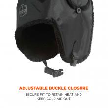 Adjustable buckle closure: secure fit to retain heat and keep cold air out