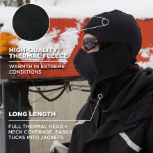 High-quality thermal fleece: Warmth in cold conditions. Long length: full thermal head & neck coverage easily tucks into jackets