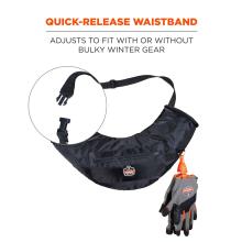 Quick-release waistband: Adjusts to fit with or without bulky winter gear