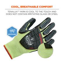 Cool, breathable comfort: Tenalux yarn is cool to the touch and does not contain irritating glass or steel.