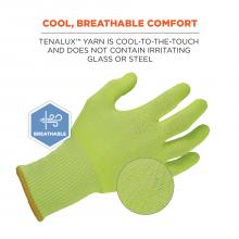 Cool, breathable comfort: Tenalux yarn is cool-to-the-touch and does not contain irritating glass or steal.